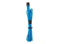 Corsair - Strömkabel - 8-Stifts Eps12v (Hona) Spärrad Till 8-Stifts Eps12v (4+4) (Hona) Spärrad - 75 Cm - Blå (Paket Om 2)