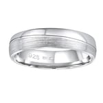 SILVEGO Bague Wedding Silver Ring Glamis pour hommes et femmes QRD8453M - Circuit : 57 mm sSL3450-57 Marque, Estándar, Métal, Aucune pierre précieuse