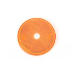 Reflex orange rund 60mm m. hål 4-pack