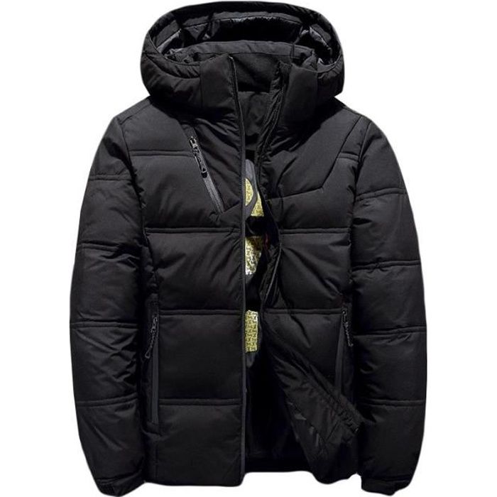 Blouson Homme Hiver Doudoune Chaude Bombers Legere Mi Longue