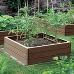 Prosperplast Odlingsbädd Base Woody 75,6x75,6 cm rustik tegel PROSPERPLAST