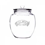 Kilner Preserving Push Top Curve Jar Home Kitchen Food Storage 850ml - Clear