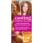 L'Oréal Paris Casting Crème Gloss Coloration Ton sur Ton pour Cheveux - Sans Ammoniaque - Blond Ambré (834)