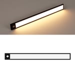 Smart LED 20cm sort LED lampe med batteri og bevegelse sensor