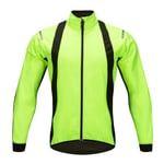 NESST Men's Lightweight Reflective Cycling Jacket, Breathable Waterproof Cycling Running Softshell for Climbing Hiking High Visibility Sports Jacket,XXL