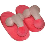 You2Toys Novelty Comfy Penis/Willy Plush Comfort Pink Slippers