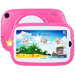 GALIMAXIA Kids Education Tablet PC, 7.0 inch, 1GB+16GB, Android 4.4 Allwinner A33 Quad Core, WiFi/Bluetooth, with Holder Silicone Case Suitable for office leisure and entertainment (Color : Pink)