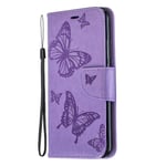 The Grafu Case for Huawei Mate 20 Lite, Durable Leather and Shockproof TPU Protective Cover with Credit Card Slot and Kickstand for Huawei Mate 20 Lite, Purple
