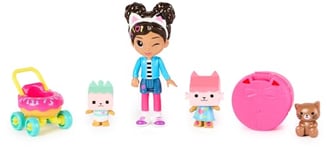 Gabby's Dollhouse, Kitty Care Figure Set with Gabby, Baby Box, Baby Benny Box, Surprise Toys and Doll’s House Accessories, Kids’ Toys for Girls and Boys 3+