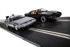 Scalextric Set 1980s TV Back to the Future vs Knight Rider 1:32 C1431M New Boxed