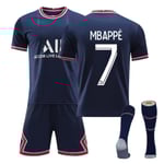 Fotbollssats Fotbollströja Träningströja V Mbappe kids 16(90-100cm)