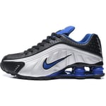 Baskets Nike SHOX R4 Homme Chaussures de Running Argent Bleu