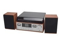 Denver MRD-52LIGHTWOOD DAB-radio Skivspelare Radio CD-spelare Bluetooth-ljudmottagare
