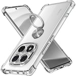 Coque för Xiaomi Redmi Note 14 Pro 5G (inte för 4G) - Transparent med Ring Transparent