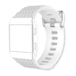 Fitbit Ionic Stilrent enfärgat klockband - Storlek L Vit