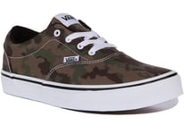 Vans Doheny Camo Low Top Trainers Camouflage, Carp Fishing Womens UK 4.