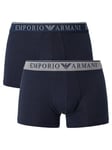Emporio Armani2 Pack Trunks - Marine/Marine