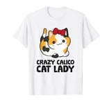 Crazy Calico Cat Lady Women Girls Pet Calico Cat T-Shirt