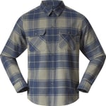 Bergans Nordmarka Flannel Shirt Men Green Mud/Navy Blue Check