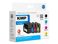 KMP MULTIPACK H174V - 4-pack - XXL-storlek - svart, gul, cyan, magenta - kompatibel - bläckpatron (alternativ för: HP 932XL, HP 933XL) - för HP Officejet 6100, 6600 H711a, 6700, 7110, 7510, 7610, 7612