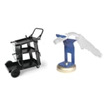 VEVOR Chariot de Soudage à 3 Niveaux Chariot Poste à Souder Capacité Charge 181,4 kg​​ Roues 360° & GYS - Support MAGNETIQUE - pour Torches MIG/MAG