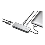 LINQ LQ48011 7 in 2 D2 Pro Edition - dockningsstation - USB-C / Thunderbolt 3 - 2 x HDMI - 1GbE