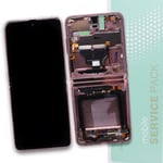 AMOLED Screen Assembly Frame For Samsung Z Flip 5G Replacement Bronze UK Repair