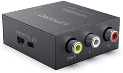 AMANKA Adaptateur RCA vers HDMI, Mini AV RCA CVBS vers HDMI Vidéo Audio  Convertisseurs Support 720