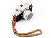 Brown Nylon Rope Camera Hand Wrist Strap Lanyard DSLR Bridge Compact - UK SELLER
