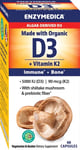 Enzymedica D3 Vitamin + K2 60 kapslar