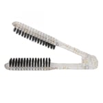 Double Sided Brush Clamp Anti Static Hair Straightening Comb Straightening