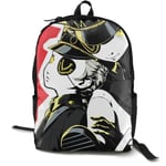 Kimi-Shop Persona 5 -Caroline & Justine Anime Cartoon Cosplay Canvas Shoulder Bag Backpack Cool Lightweight Travel Daypacks School Backpack Laptop Backpack