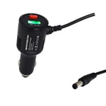 REARMASTER Universal Cigarette Lighter Power Cable for Dash Camera, with USB Charger and Switch Button DC 5.5mm x 2.1mm 11.5ft