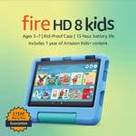 Amazon Fire HD 8 Kids tablet | 8-inch display, ages 3–7, includes Blue 