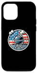 Coque pour iPhone 12/12 Pro Barbecue vintage patriotique avec drapeau américain