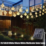 20/50led Round Ball Solar Energy Light String Outdoor Garden Par Multicolor-b1