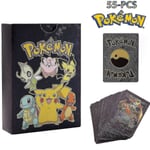 Pokmon-kort Guld och silver folie flash-kort engelska spelkort svart kort  (FMY)