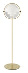 Multi-Lite Floor Lamp - White Semi Matt/Brass