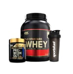 Optimum Nutrition Whey and Pre Workout Stack