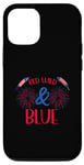 Coque pour iPhone 13 Rouge et bleu sauvage