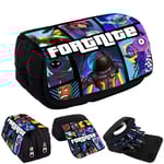 Pennfodral för flickor, F-ortnite, pennfodral för barn med dragkedja, tecknad anime pennfodral för skolan, skolmaterial present B