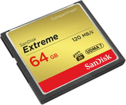 Carte memoire Sandisk Extreme CompactFlash CF 120 mb/s haute vitesse 64 go