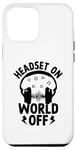 iPhone 14 Plus Headset On World Off Video Gamer Gaming Games Case