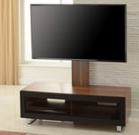 TNW Munich TV Stand with Bracket for up to 50" TVs - Walnut and Black