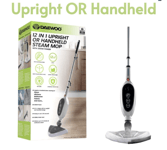 12 in 1 Upright OR Handheld Steam Mop Daewoo Cleaner 1300W 280ml Kitchen Bath