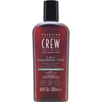 American Crew Hårvård Hair & Body 3-in-1 Chamomile + Pine Shampoo, Conditioner and Wash 250 ml