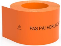 LETBÆK PLAST Kabeldæk Orange 2,2 x 170 mm Pas På herunder lysleder , 50 meter rulle. - (50 meter)