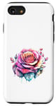 Coque pour iPhone SE (2020) / 7 / 8 Rose aquarelle