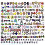 100 st skosmycken för Croc Bubble Slides Sandaler Clogs Charms