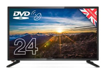 24” HD Ready LED Digital TV with Built-in DVD Player & Satellite Tuner, 1366 x 7